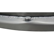 Capetan® Fit Fly Silver 122 cm Zimmertrampolin – 100 kg Belastbarkeit, Federabdeckung von Premiumkategorie
