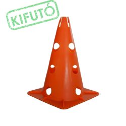   Capetan® 30 cm hohes Markierungshütchen oben mit Einkerbungen für Stangen, orangenfarben, mit 12 Löchern an der Seite 