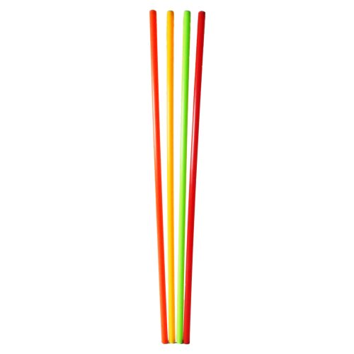 Capetan® 120 cm lange Balancierstange, 4-er Set, mit gelber, grüner, orangener und roter Farbe