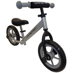   Capetan® Energy Silberfarbenes Laufrad mit 12" Rädern – Kinderfahrrad ohne Pedal