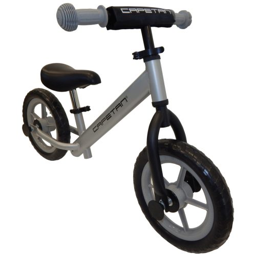 Capetan® Energy Silberfarbenes Laufrad mit 12" Rädern – Kinderfahrrad ohne Pedal
