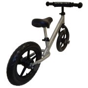 Capetan® Energy Shadow Line Silberfarbenes Laufrad mit 12" Rädern – Kinderfahrrad ohne Pedal