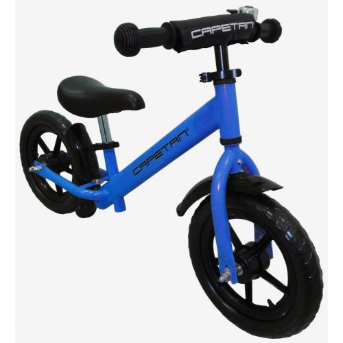 Capetan® Energy Plus Dunkelblaues Laufrad mit 12" Rädern mit Schutzblech und Klingel – Kinderfahrrad ohne Pedal