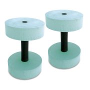   Aquahantelpaar mit runden Scheiben – Wasserhanteln mit 10 cm Durchmesser