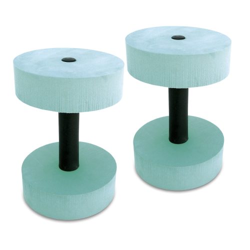 Aquahantelpaar mit runden Scheiben – Wasserhanteln mit 10 cm Durchmesser