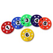 Golfinho Tauchscheiben mit 10 cm Durchmesser – nummeriertes 6-er Set: sie tauchen senkrecht im Wasser unter Golfinho Tauchscheiben mit 10 cm Durchmesser – nummeriertes 6-er Set: sie tauchen senkrecht im Wasser unter