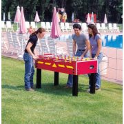 Garlando G-500W roter Fußballtisch für Außenverwendung mit Teleskopstangen