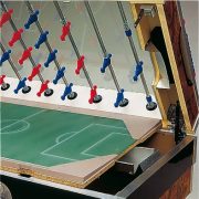 Garlando Deluxe Münzprüfer-Fußballtisch mit Teleskopstangen