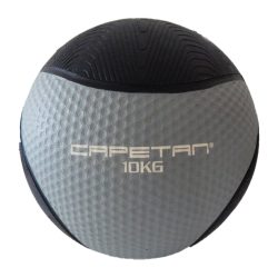   Capetan® Professional Line 10 kg springender Medizinball aus Gummi (auf Wasser schwimmend)