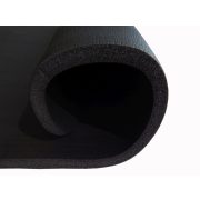 Capetan® Professional Line NBR Fitnessmatte mit Aufhängern in der Größe 179x59x0,8 cm, in schwarzer Farbe