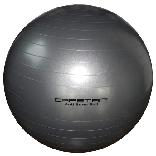 Capetan® silberfarbener 75 cm Durchm. „Anti-Burst” explosionsgeschützter Gymnastikball