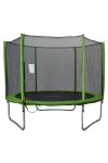 Capetan® Omega 244 cm Durchm. Trampolin mit Sicherheitsnetz in limettengrüner Farbe - premium Trampolin verstärkter Rahmenstruktur mit Sicherheitsnetz