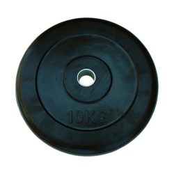   Capetan® 10 kg gummierte standardmäßige Hantelscheibe von 31 mm Durchm. mit einem Stahlring in der Mitte – gummiüberzogene Hantelscheibe