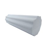 Capetan® 15 cm Durchm. 45 cm lange SMR Rolle aus EVAC Schaumstoff, mit großen Wellen gestaltete Oberfläche – in grauer Farbe