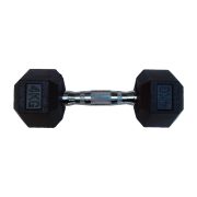 Capetan® Professional Line 4 kg HEX Einhand-kurzhantel für Fitnessraum mit gummierten Köpfen und verchromtem Griff – gummierte Hexagonhantel Capetan® Professional Line 4 kg HEX Einhand-kurzhantel für Fitnessraum mit gummierten Köpfen und verchromtem Griff – gummierte Hexagonhantel