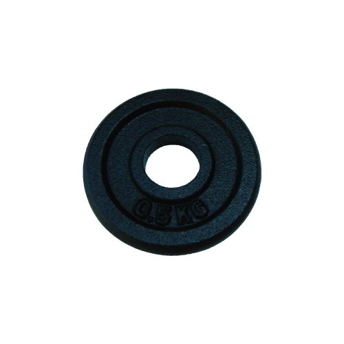 Capetan® 0,5 kg 31 mm Durchm. Hantelscheibe aus Stahl mit schwarz-seidenem Bezug