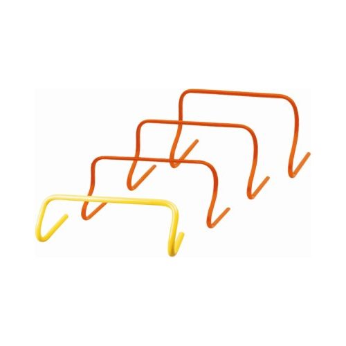 Capetan® Minihürdenset mit 40 cm fixer Höhe: 6-er Set, orangene Farbe